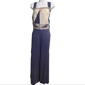 Suttles and Seawinds vintage linen overalls